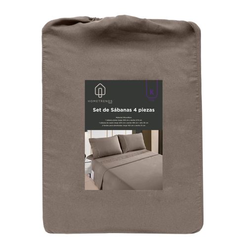 Protectores y Sábanas Home Trends Set De Sabanas De Mf Hometrends King
