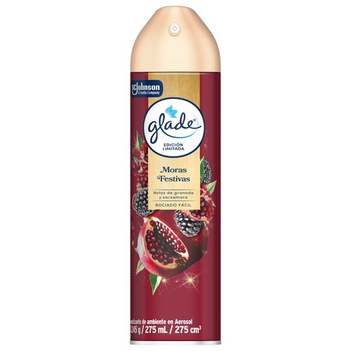 Aromatizante Glade de ambiente aerosol mora festivas - 275 ml