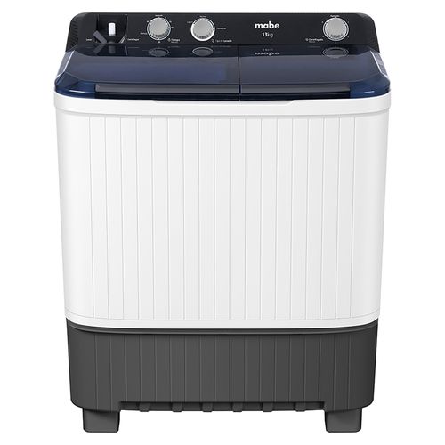 Lavadora semiautomática Mabe blanca capacidad 13 kg