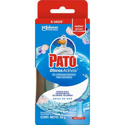 Discos activos Pato Mr Músculo baños brisa de mar - 36 ml