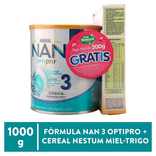 Pack Nan 3 800 Grs  Nestum 200 G Gratis