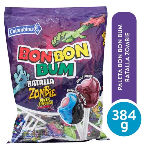 Paleta Bon Bon Bum Battala Zombie 384gr