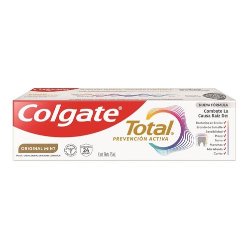 Pasta Dental Colgate Total Original Mint Prevención Activa  - 75 ml