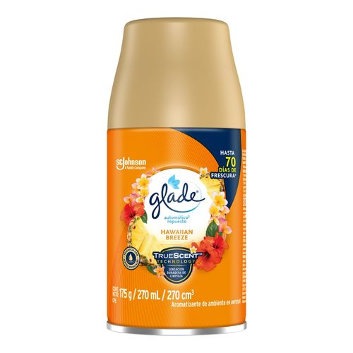 Aromatizante Glade Automático en Aerosol Repuesto Hawaiian Breeze - 175 g