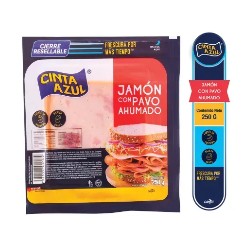 Jamón de Pavo Cinta Azul Ahumado Light - 250 g
