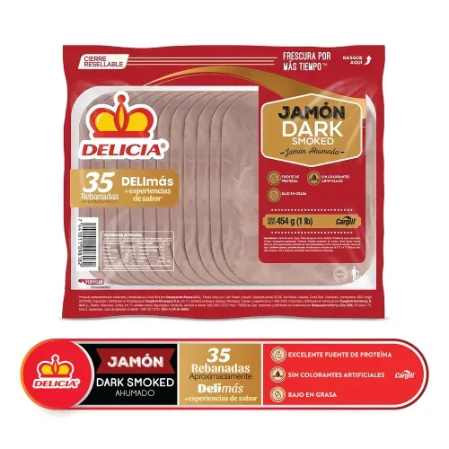 Jamón Delicia Dark Smoked - 454 g