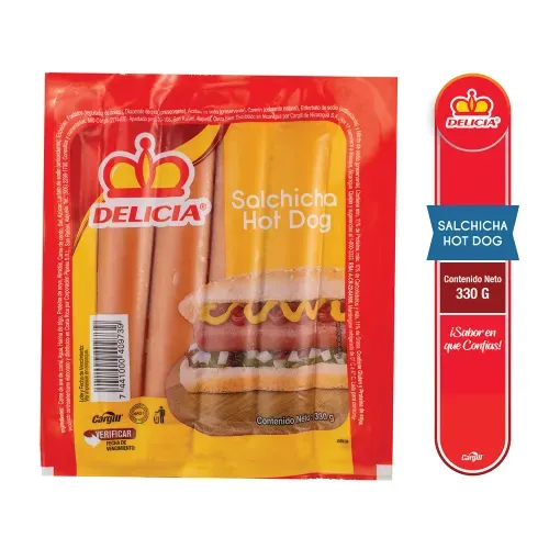 Salchicha Delicia Hot Dog - 330 g