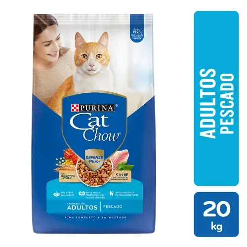 Alimento para gatos Purina Cat Chow adulto pescado 20 kg