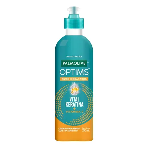 Crema Para Peinar Palmolive Optims rizos hidratados con Vitamina C - 250 ml