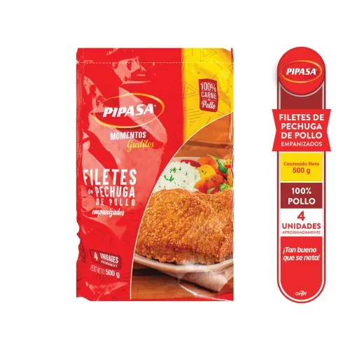 Filete Pechuga de Pollo Pipasa Empanizado - 500 g