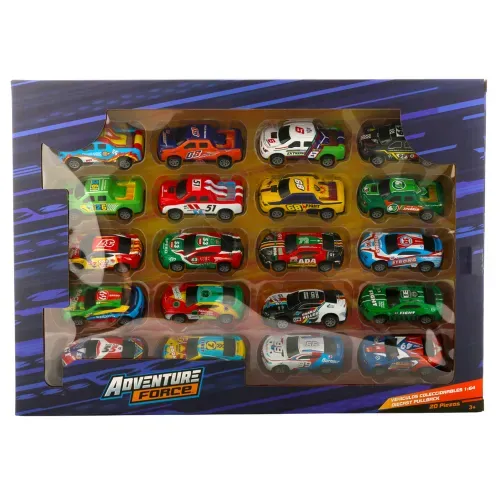 Set Adventure Force de Vehículos Coleccionable - 20 Uds