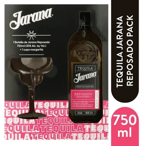 Tequila Jarana Tequila Jarana Reposado más copa - 750 ml