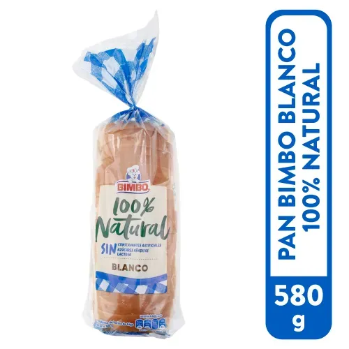 Pan Blanco Natural  580 Gr