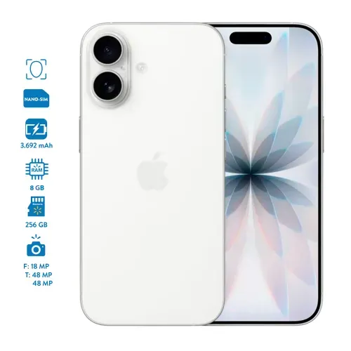 Celular Apple Iphone 17 8GB 256GB Blanco (Entrega a partir del 22 de octubre, disponible solo para retiro en tienda)