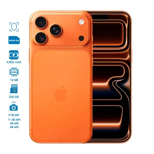 Celular Apple Iphone 17 Pro Max 12GB 256GB Anaranjado