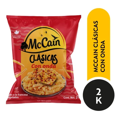 Papas Fritas McCain Corte Ondulado - 2000 g