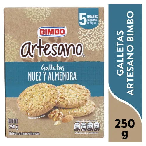Galleta Artesano Nuez Alm 250 g
