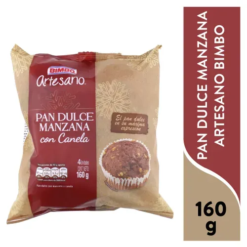 Pan dulce Artesano manzana con canela - 160 g