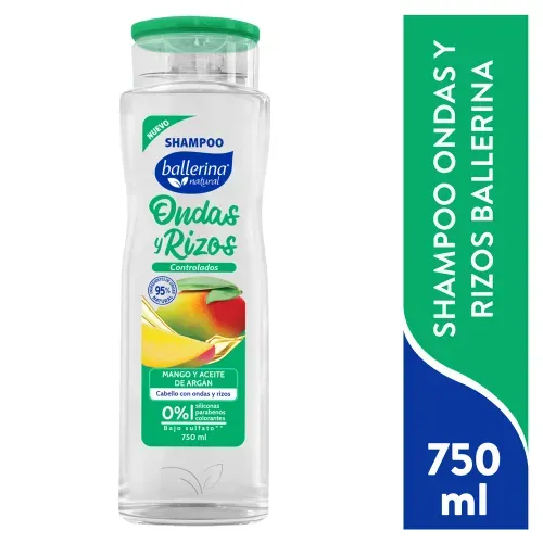 Shampoo Ballerina Champu Ballerina Ondas y Rizos 750 ml