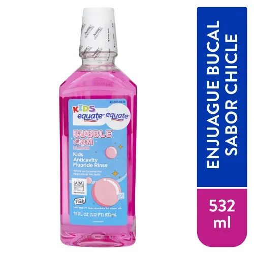 Enjuage Equate Mouthwash Kids Gum -532ml