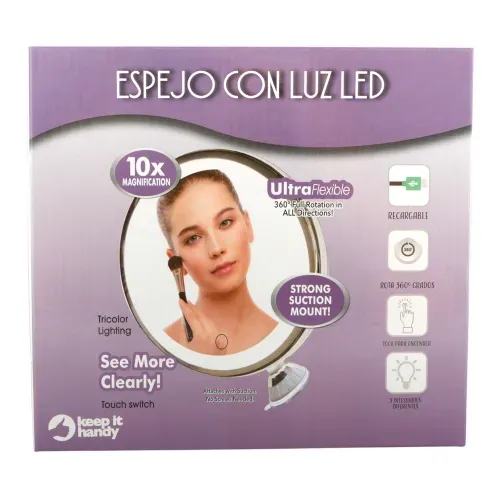 Espejo Keep It Handy con luz led para pared