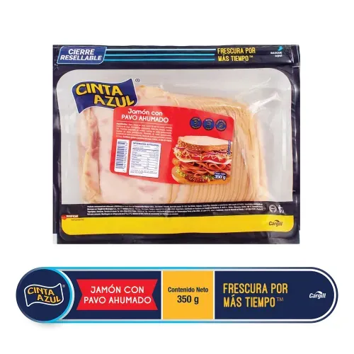 Jamón de Pavo Cinta Azul Ahumado - 350 g