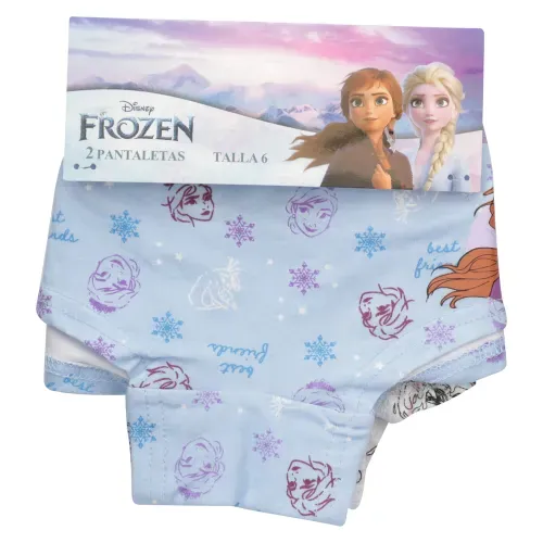 Pantaleta Frozen Para Niña 2 Pack Talla 4 -  8