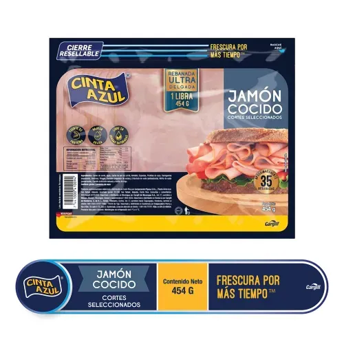 Jamón Cinta Azul Cortes Seleccionados - 454 g