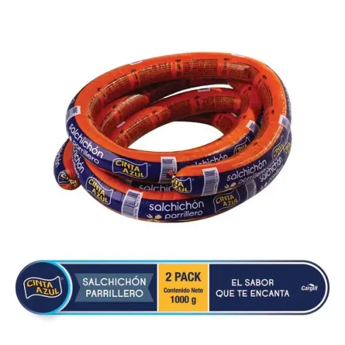 Salchichón Parrillero Cinta Azul 2 Pack - 1000 g