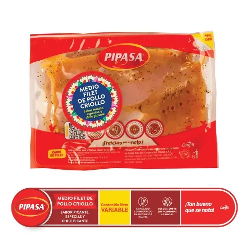 Filete de Pollo Criollo Pipasa Empacado - 1000 g