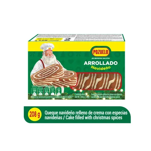 Pastelería Pozuelo Arrollado Navideño - 208 g