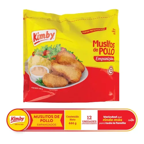 Muslito Kimby de pollo empanizados 12 Uds - 444 g