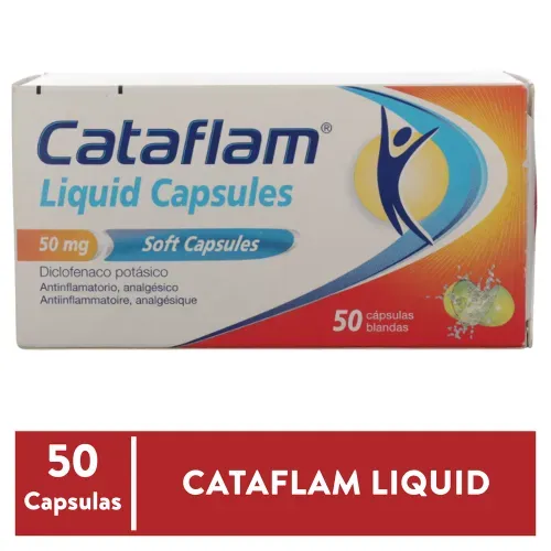 Dolor e Inflamación Sandoz Cataflam Liquid 50 mg X50 Caps Unidad