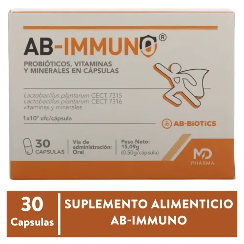 Sistema Digestivo y Antiparasitarios Ab-biotics Ab Immuno 30 Caps Unidad