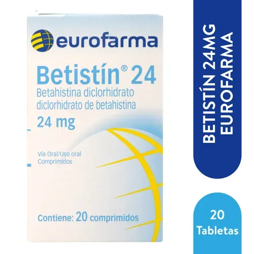 Sistema Nervioso Kin Betistin 24mg x 20 Comprimidos