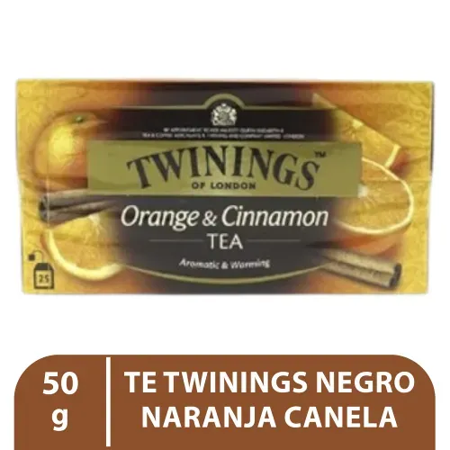 Te Twinings Negro Naranja Canela 50 G