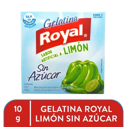 Gelatina Royal Limon Sin Azucar 10 g
