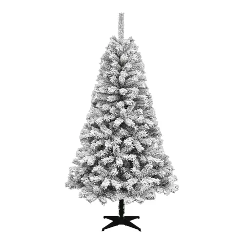 Arbol Navideño Holiday Time verde nevado 190 cm de altura (6.23 pies) con 450 ramas
