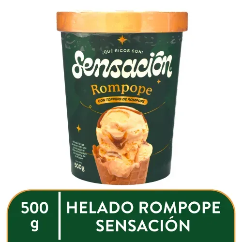 Helado Cuar Rompope Sens 500g Ea