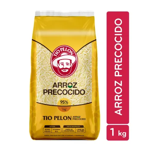 Arroz precocido Tío Pelón 95% grano entero - 1000 g