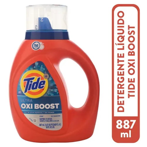 Detergente Líquido Tide Detergente Liquido Tide Oxi Boost 887ml