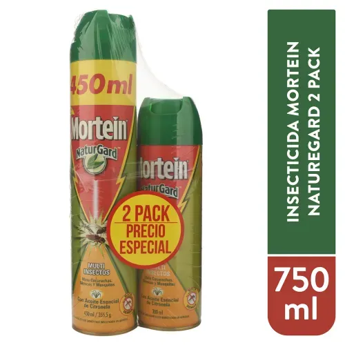 Insecticida Mortein multi insectos pack - 750 ml