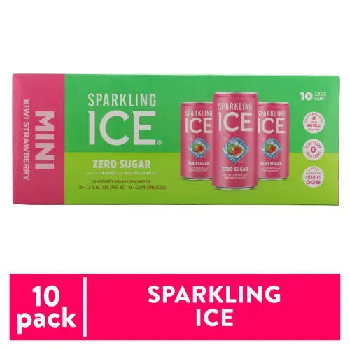 Agua Sparkling Ice Kiwi Fresa 10pk2200ml