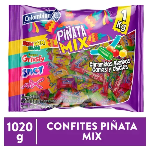 Confites Pinata Mix 1 Kg 1020gr