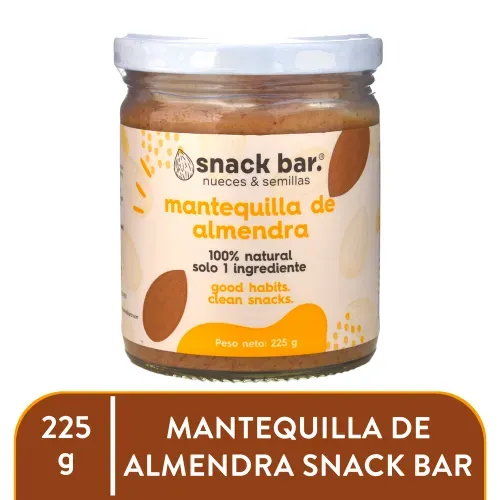 Mantequilla De Almendras Snackbar 225g