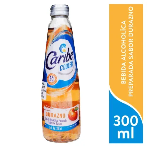 Bebida alcohólica Caribe Cooler Durazno - 300 ml