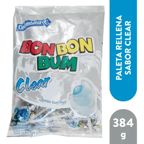 Paleta Bonbon Bum Clear 384gr