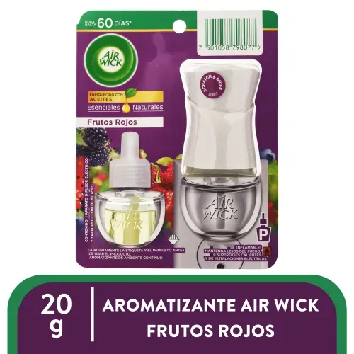 Aromatizante Ambiental Air Wick Airwick Elect Compl Frutos Rojos 20ml