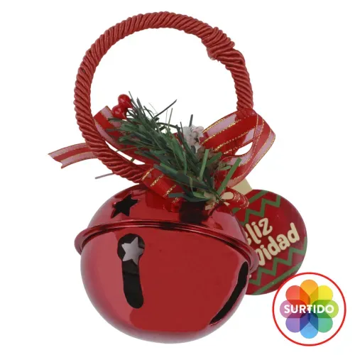 Adorno cascabel de navidad