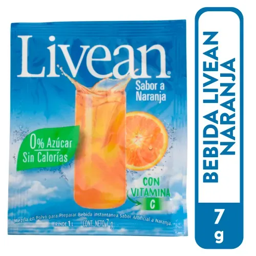Bebida Livean Naranja 7g